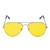 Fancy Glasses - Colorful Lens Aviator Sunglasses - yellow