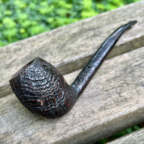 Hilson Avanti Canadian (7) Sandblasted Briar Estate Pipe - Restored!