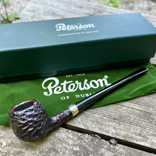 Peterson Tavern Pipe Rusticated Apple Fishtail Tobacco Pipe - NEW