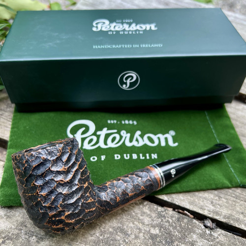 Peterson Dublin Filter Rusticated Straight Billiard (106) 9mm Pipe - New