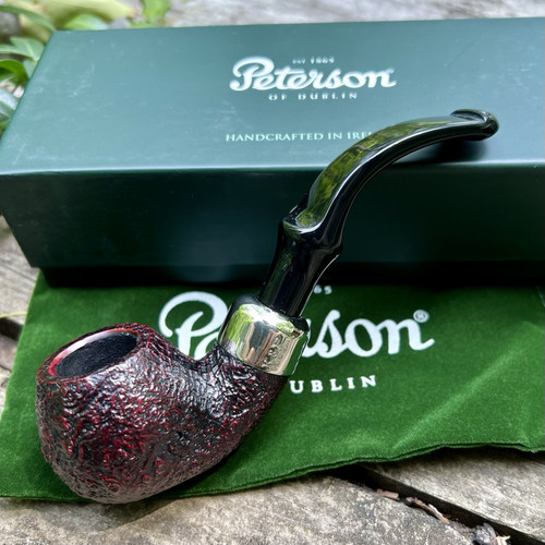 Peterson System Standard Sandblasted Bent Apple (303) P-Lip Pipe - New