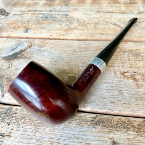 NOS UNSMOKED Meerschaum lined Smooth Billiard Estate Pipe