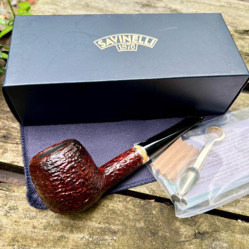 Savinelli New Oscar Brownblast 6mm Brown (207) Briar Estate Pipe 6mm -Restored!