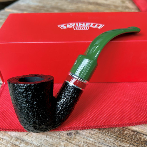 Savinelli Saint Nicholas 2025 Christmas Bent Dublin (621) 6mm Filter  Pipe - NEW Savinelli Saint Nicholas 2025 Christmas Bent Dublin (621) 6mm Filter  Pipe - NEW