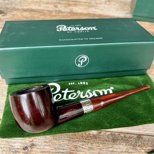 Peterson Irish Harp Smooth Pot (606) Fishtail Tobacco Pipe - NEW