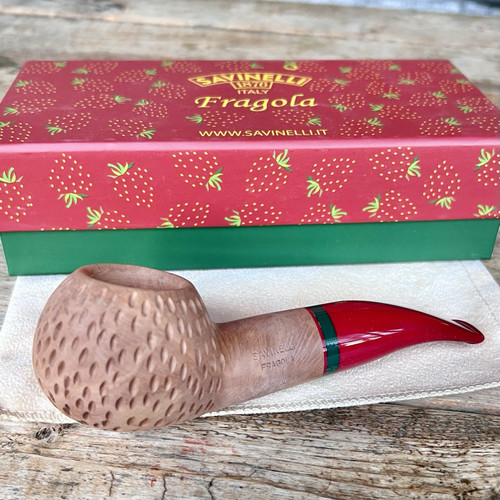 Savinelli Fragola Rusticated Natural (320 KS) 6mm Filter Pipe - NEW