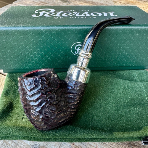 Peterson System Spigot Rusticated Bent Billiard (306) P-Lip Pipe - New