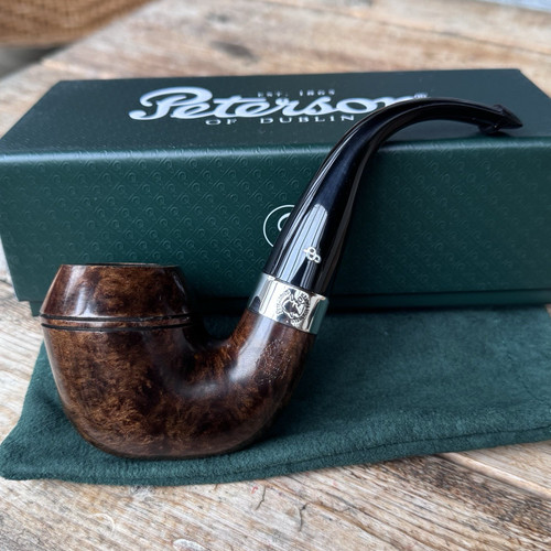 Peterson Sherlock Holmes Dark Smooth Watson P-Lip Tobacco Pipe - New