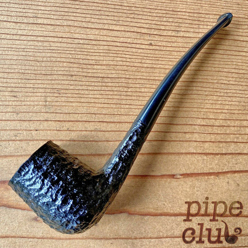 Rossi Piccolo 8112 Black Rusticated Tobacco Pipe by Savinelli - New