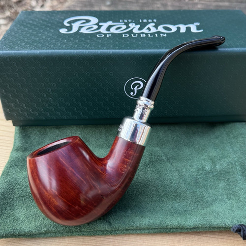 Peterson Terracotta Spigot Smooth Bent Billiard (68) Fishtail Pipe New
