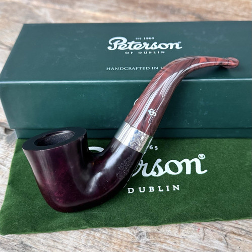 *d Peterson Irish Harp Smooth Calabash (05) Fishtail Pipe - New