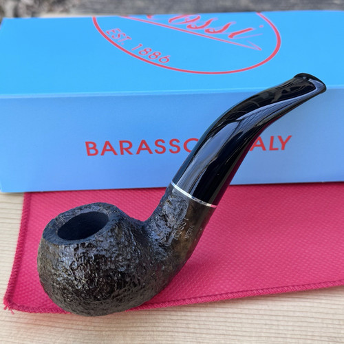 Rossi Sera Rusticated Bent Apple (8642) 6mm Filter Pipe by Savinelli  - NEW