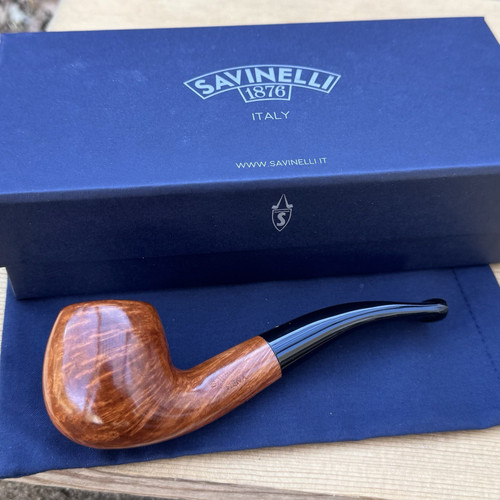 Savinelli Siena Smooth Bent Apple (626) 9mm Filter  Pipe - NEW