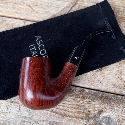 Ascorti Italia Smooth Sei Oom Paul Briar Tobacco Pipe Italy Acrylic Stem - New