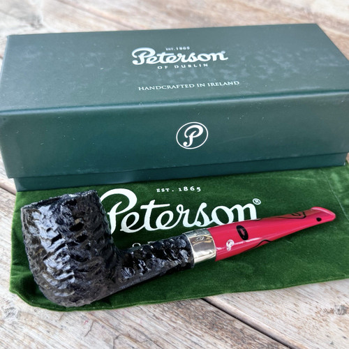 Peterson Dracula Rusticated Billiard (X105) Fishtail Pipe - New