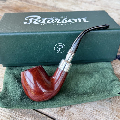 Peterson Terracotta Spigot Smooth Bent Billiard (69) Fishtail Pipe New