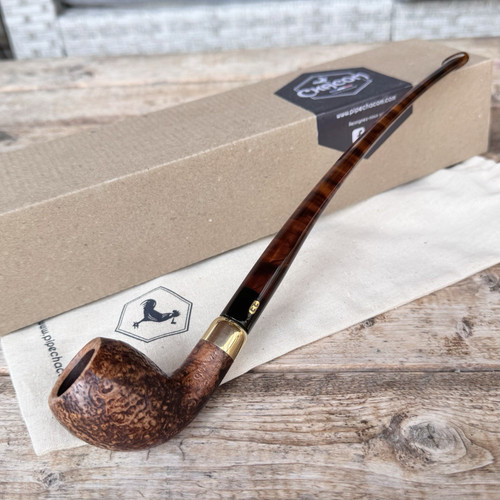 Chacom Churchill Sandblast Long #99 Churchwarden Briar Tobacco Pipe France - New