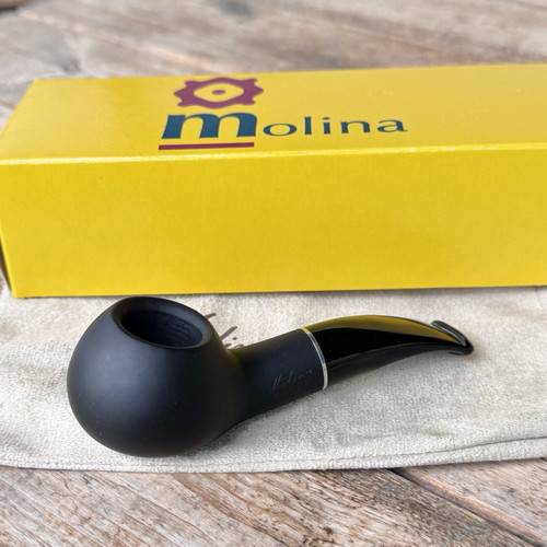 Molina Shorty Matte Black Nose Warmer (MO12) (9mm) Filter Pipe - New