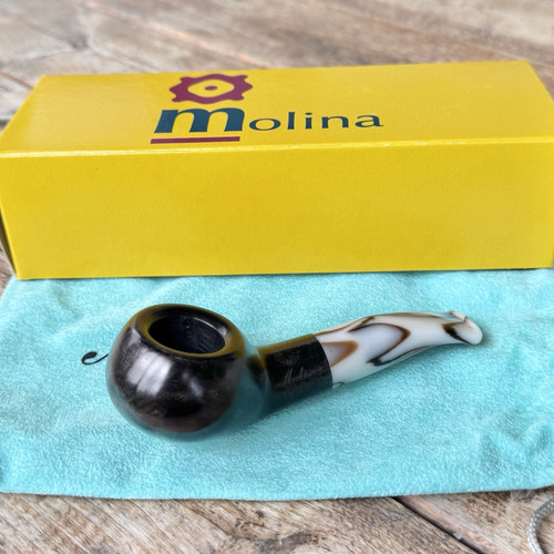Molina Peppino Grey Nose Warmer (MO12) (9mm) Filter Pipe - New