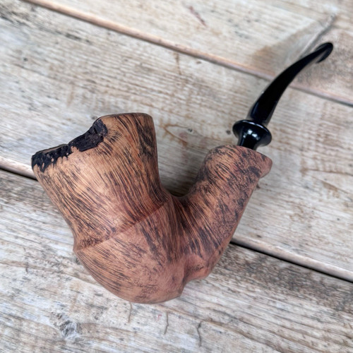 Erik Nording Brown Matte Unfinished Smooth Freehand Briar Tobacco Pipe NEW