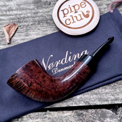 Erik Nording Horn A Smooth Briar Tobacco Pipe - NEW