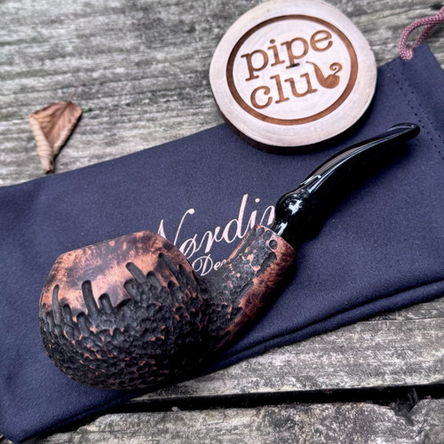 Erik Nording Plateau 3 Apple Freehand Handmade in Denmark Briar Tobacco Pipe New