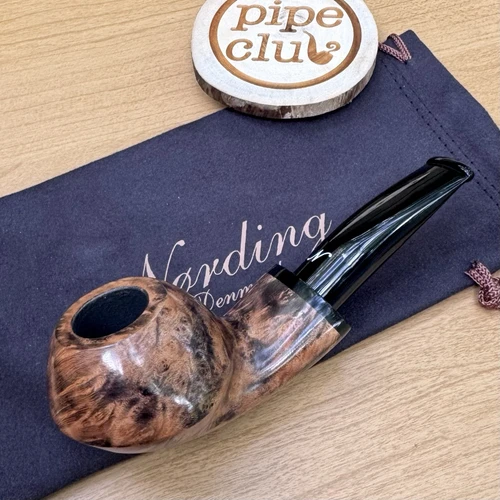 Erik Nording Smooth Author B Freehand Handmade in Denmark Briar Tobacco Pipe New