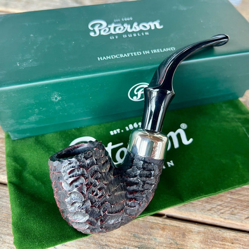 Peterson System Standard Rusticated (312) FISHTAIL Tobacco Pipe - New Peterson System Standard Rusticated (312) FISHTAIL Tobacco Pipe - New