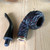 Peterson Emerald Rusticated Bent Rhodesian (999) P-Lip Tobacco Pipe - New