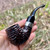 Peterson Donegal Rocky Rusticated Bent Billiard (XL90) Fishtail Pipe - New