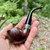 P-LIP Peterson Aran Smooth Nickel Mounted (03) P-Lip Tobacco Pipe - New