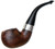 P-LIP Peterson Aran Smooth Nickel Mounted (03) P-Lip Tobacco Pipe - New