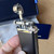 IM Corona Old Boy Pipe Lighter Matte Black/Chrome Japan Made 64-9111C