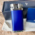 IM Corona Old Boy Pipe Lighter Blue Matte Chrome Japan Made 64-3109