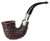 Peterson System Sterling Silver Spigot Rusticated Calabash (305) P-Lip Pipe