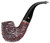Peterson Emerald Rusticated Bent Billiard (X220) P-Lip Tobacco Pipe - NEW