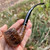 Savinelli Churchwarden BROWN Rusticated (601) Tobacco Pipe - New