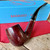 Rossi Rubino Antico Bent Billiard (8606) 6mm Filter Pipe by Savinelli - NEW