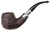 Peterson System Sterling Spigot Rusticated Bent Apple (B42) P-Lip Pipe - New