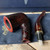 Savinelli Roma Lucite Rusticated Bent Dublin (611 KS) 6mm Filter Pipe - New