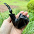 Erik Nording Black Smooth Freehand Briar Tobacco Pipe - NEW