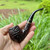 Peterson Emerald Rusticated Bent Billiard (69) P-Lip Tobacco Pipe - New