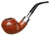 Peterson Terracotta Spigot Bent Rhodesian (999) Fishtail Pipe Sterling Silver