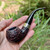 Peterson Donegal Rocky Bent Apple (03) Fishtail Tobacco Pipe - New