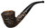 Peterson Aran Rusticated Bent Dublin (B10) Fishtail Pipe Sterling - NEW