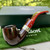 Peterson Irish Harp Smooth Bent Billiard (XL90) Fishtail Pipe Sterling Silver