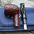 Savinelli One Starter Kit Rusticated Billiard (106) 6mm Filter Pipe w/ Case