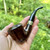 Peterson Aran Smooth Nickel Mounted Bent Dublin (B10) Fishtail Pipe - NEW