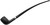Peterson Churchwarden Sandblasted (D24) Fishtail Tobacco Pipe - New