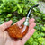 Peterson System Sterling Silver Spigot SMOOTH Calabash (305) P-Lip Pipe